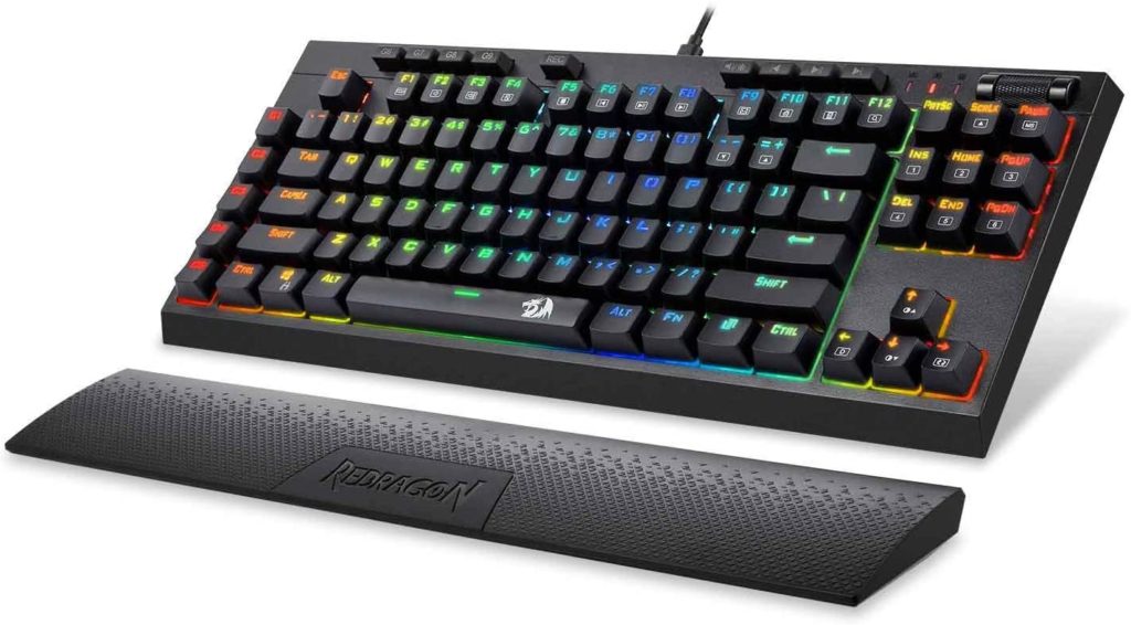 Redragon K588 RGB Backlit Mechanical Gaming Keyboard Best tenkeyless mechanical keyboard