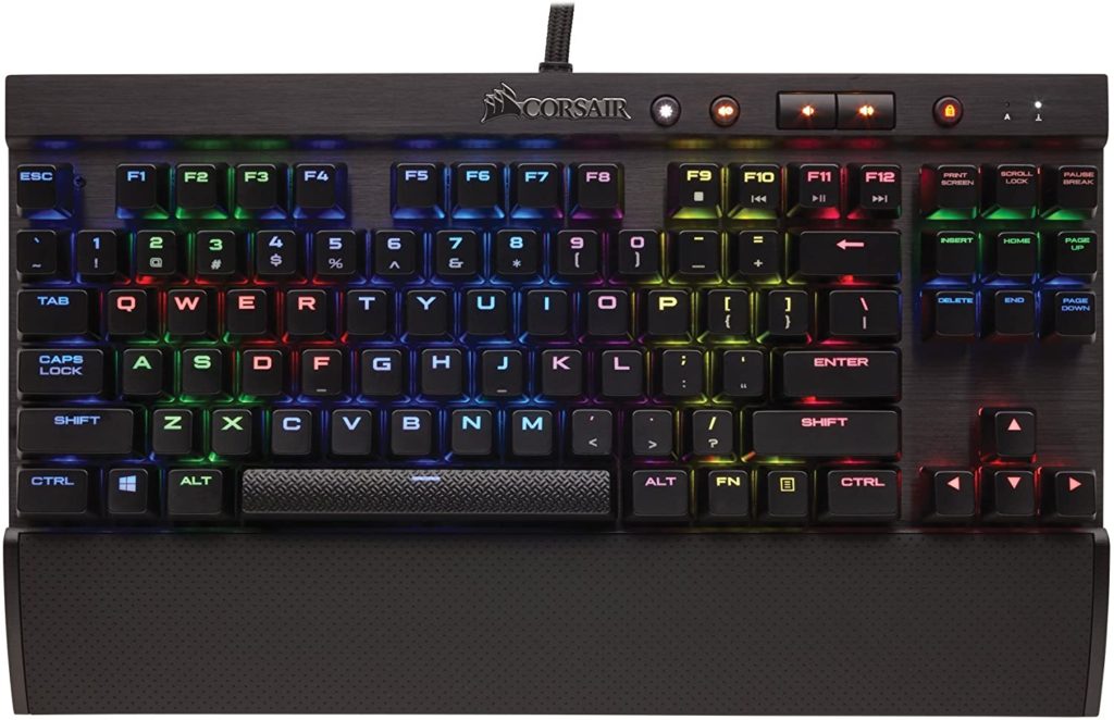 Corsair K65 Rapidfire Best tenkeyless mechanical keyboard