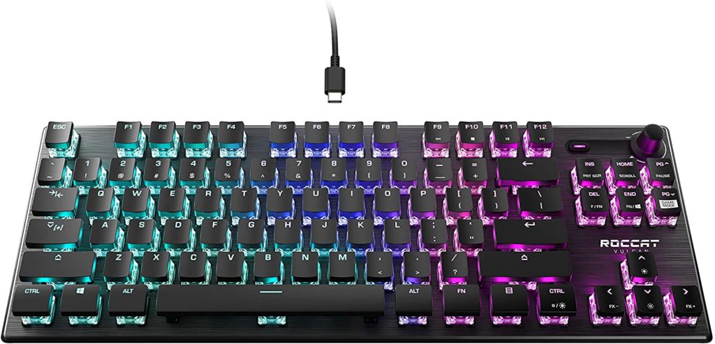 ROCCAT Vulcan TKL Mechanical PC Tactile Gaming Keyboard. Best tenkeyless mechanical keyboard
