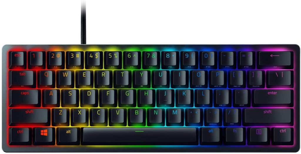 5. Razer Huntsman Mini 60% Gaming Keyboard - best keyboards for gifts