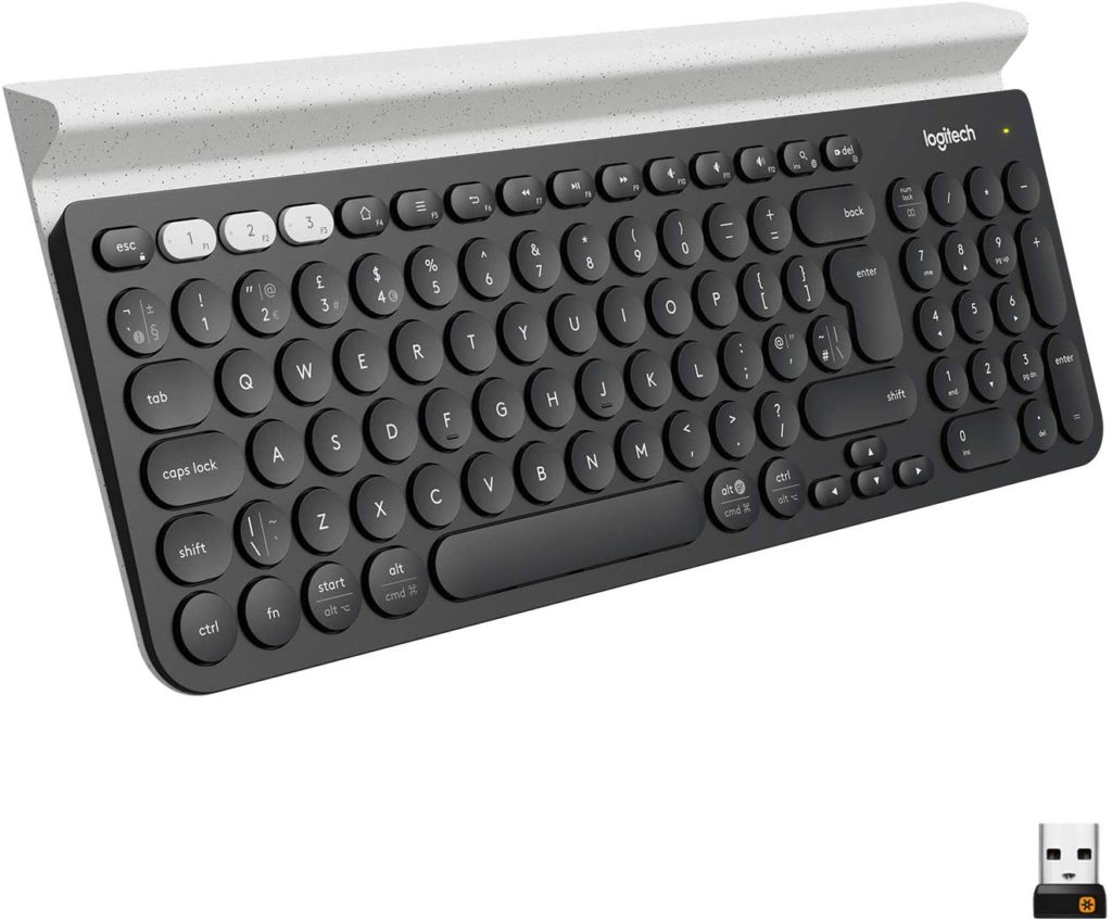 6. Logitech K780 Multi-Device - best keyboards for gifts