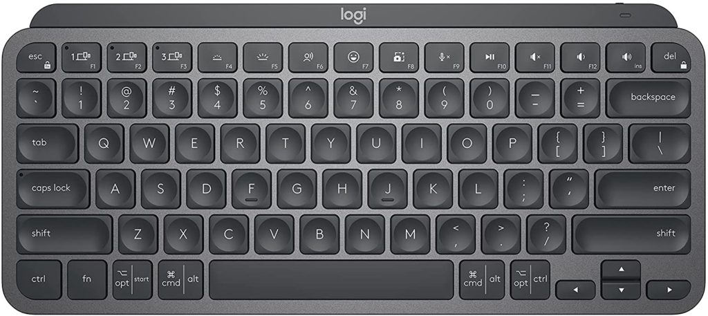 9. Logitech MX Keys Mini Minimalist Wireless - best keyboards for gifts