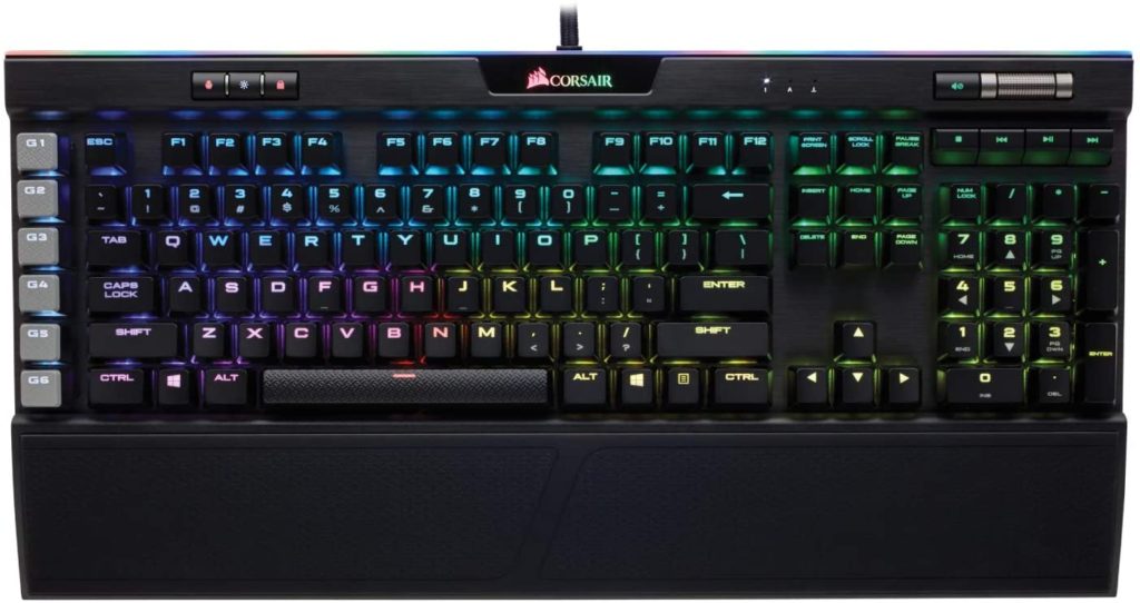 2. Corsair K95 RGB Platinum - best keyboards for gifts