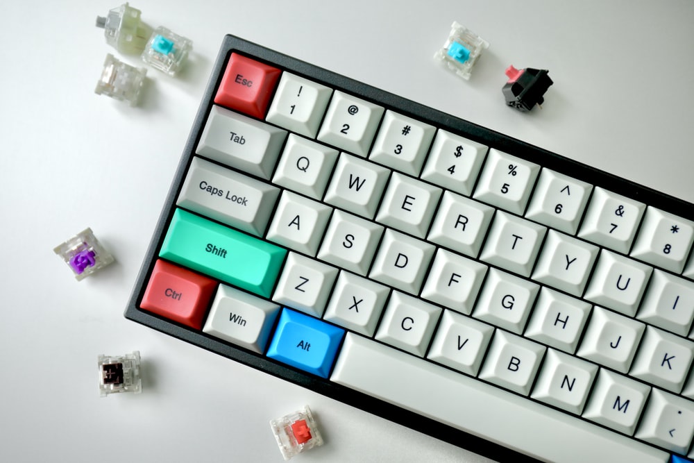 Different types of keyboard switches